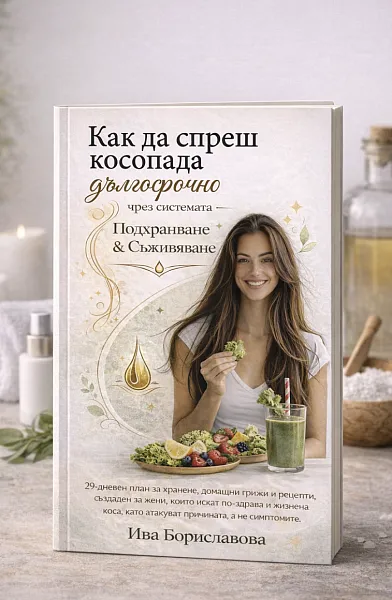 Книга Как да спреш косопада дългосрочно чрез системата „Подхранване и Съживяване“